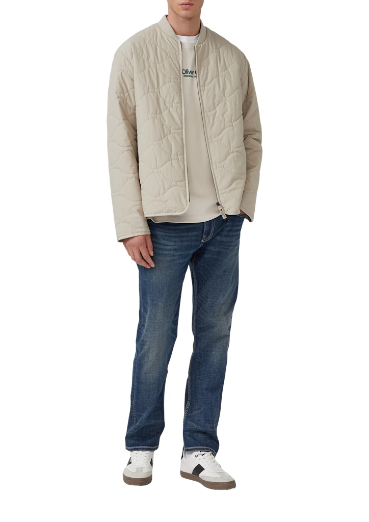 S. Oliver red Herren T-Shirts lang Grey/Black