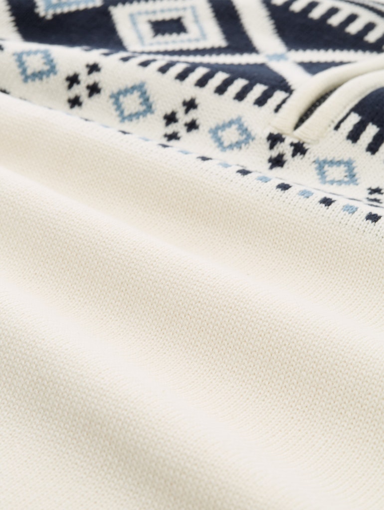 Tom Tailor Herren Pullover Offwhite Fair I