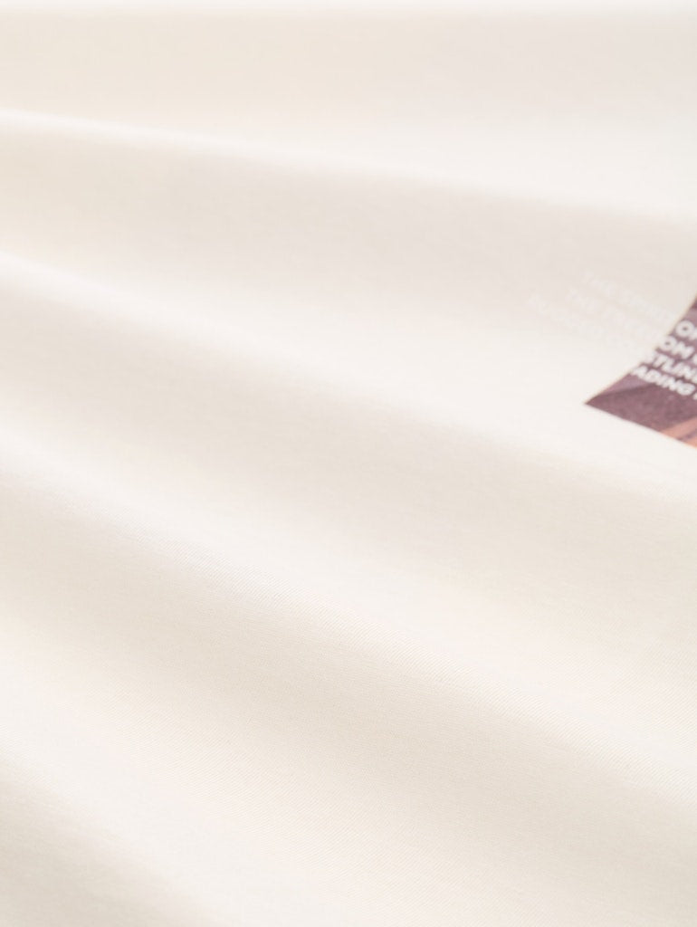 Tom Tailor denim Herren T-Shirts kurz Wool White