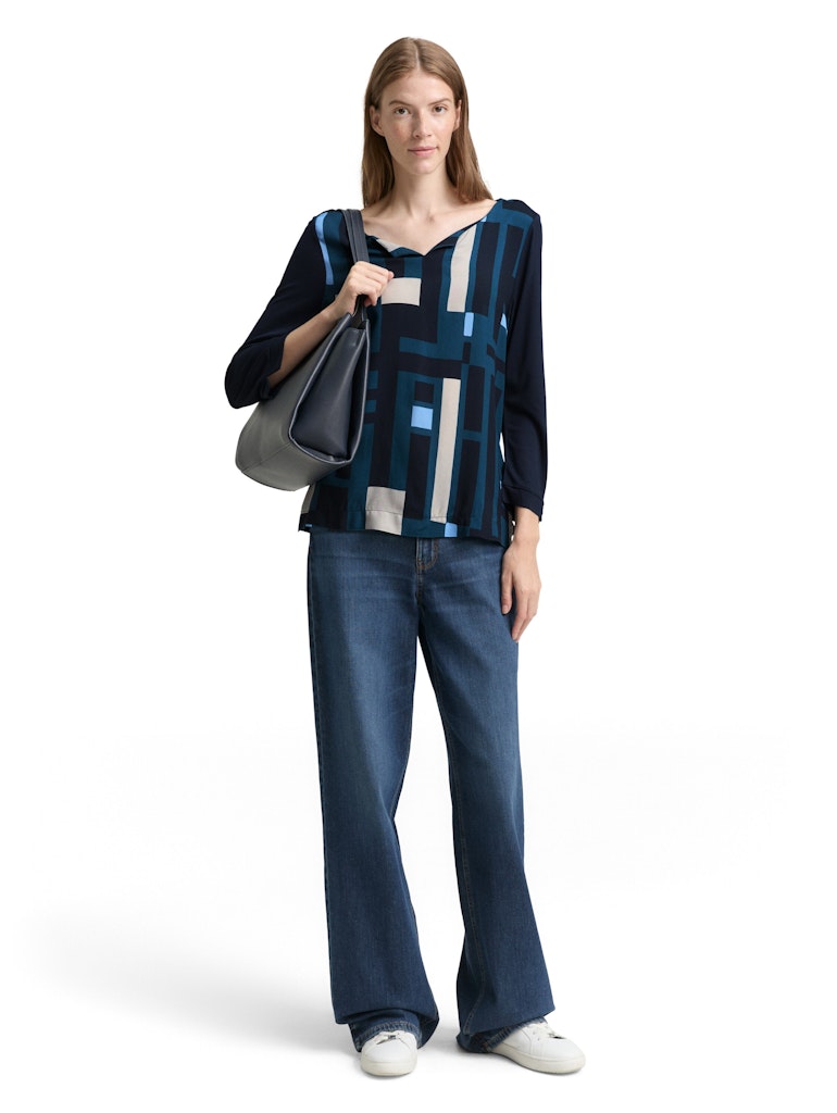 Tom Tailor Damen T-Shirts Lunar Eclipse