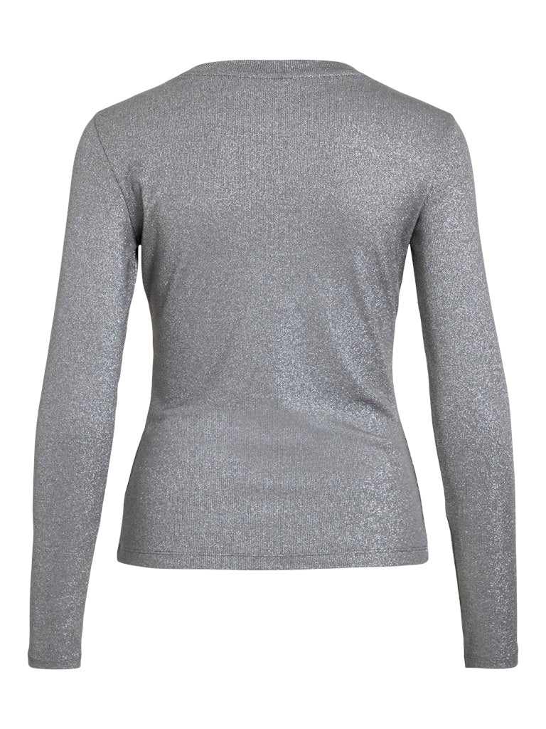 Vila Damen Tops Medium Grey Mel