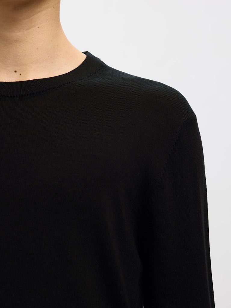Selected homme Herren Pullover Black