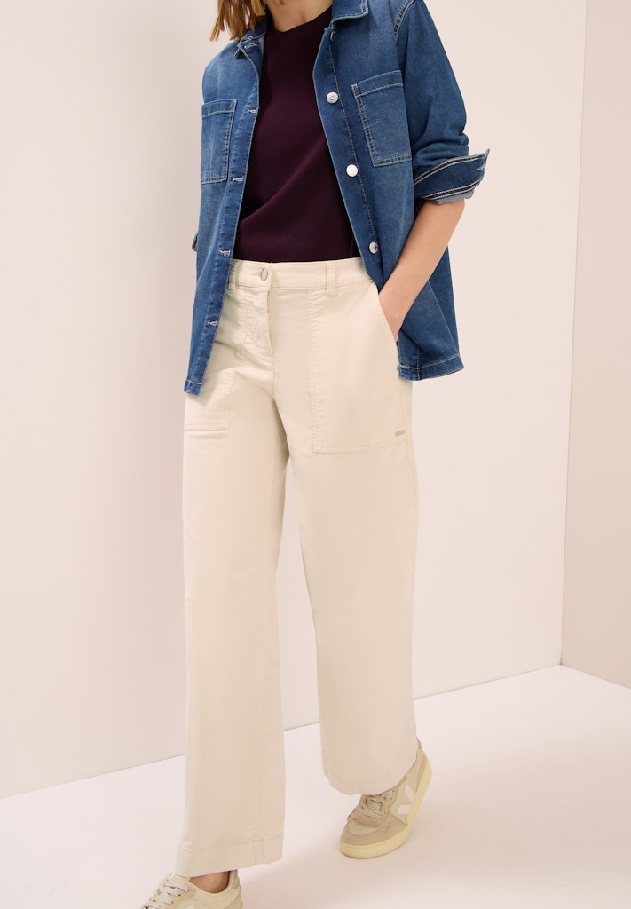 Cecil Damen Hosen  Oat Milk