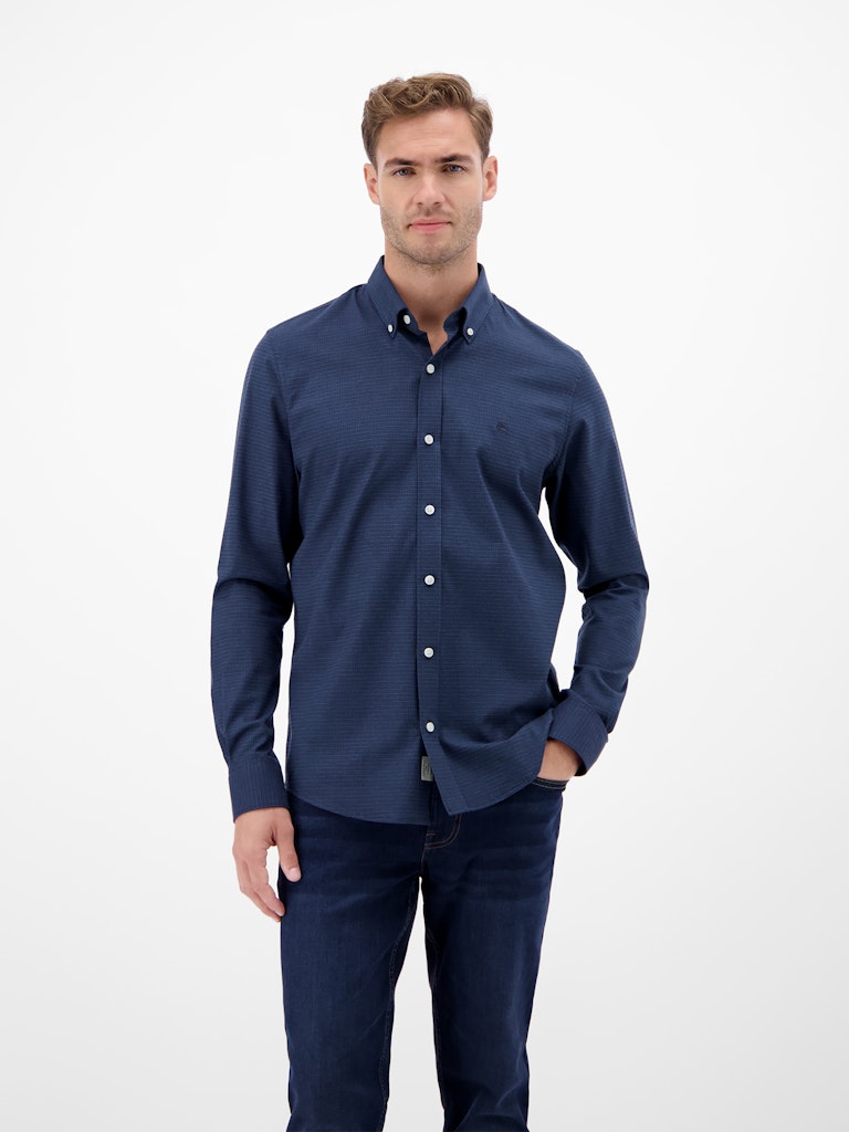 Lerros Herren Hemden Classic Navy