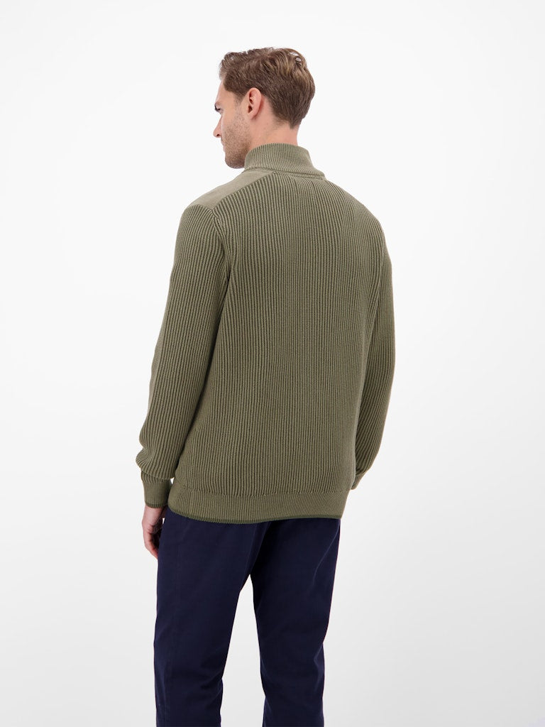 Lerros Herren Strickjacken Nordic Olive