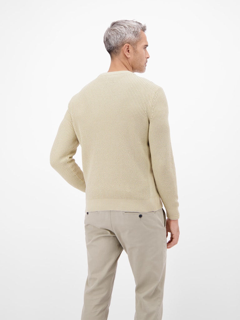 Lerros Herren Pullover Foam White