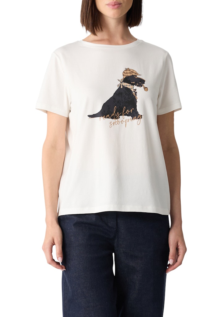 Comma Damen T-Shirts White