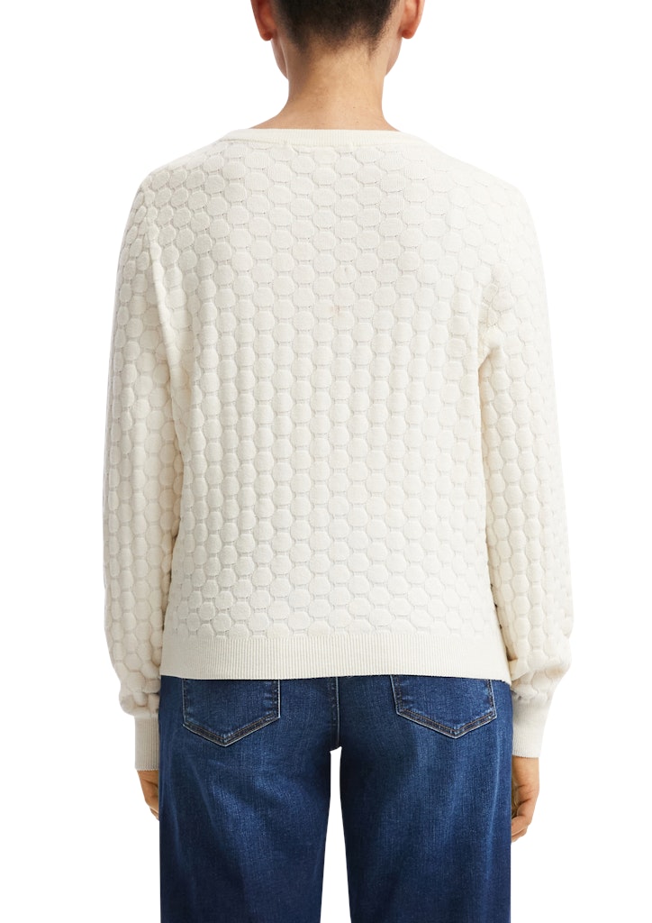 QS by S.Oliver Damen Pullover White