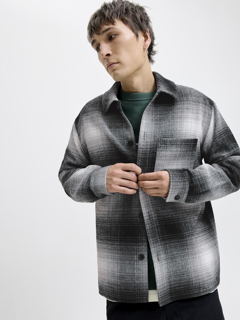 Jack & Jones Herren Hemden lang Black