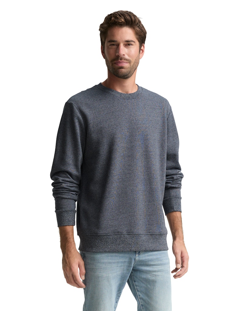 Tom Tailor Herren Sweatshirts Navy Grindle St