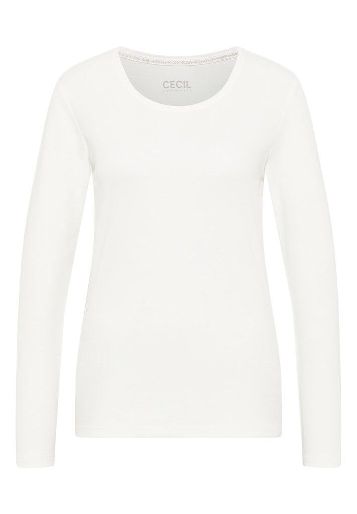 Cecil Damen T-Shirts  Vanilla W