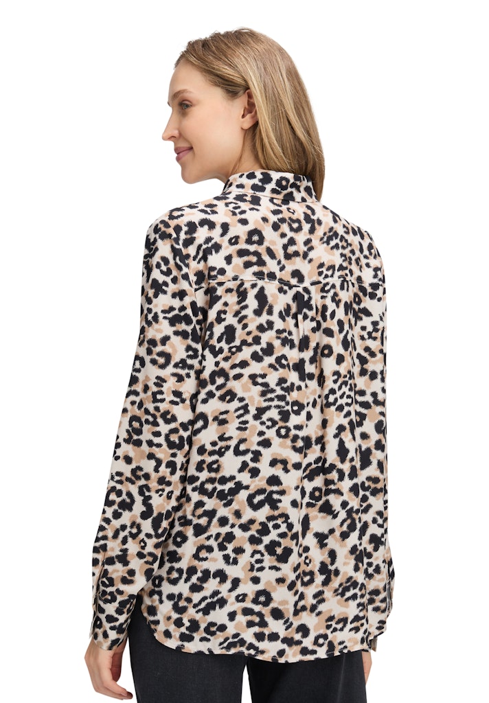 Betty & Co Damen Blusen Beige/Black