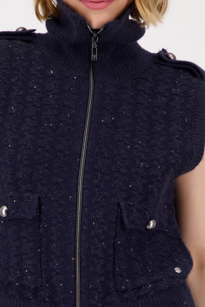 Monari Damen Strickjacken Night Sky