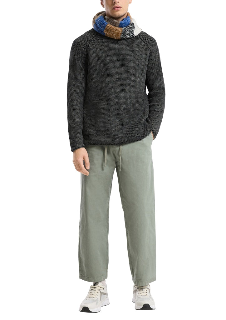 QS by S.Oliver Herren Pullover Grey/Black