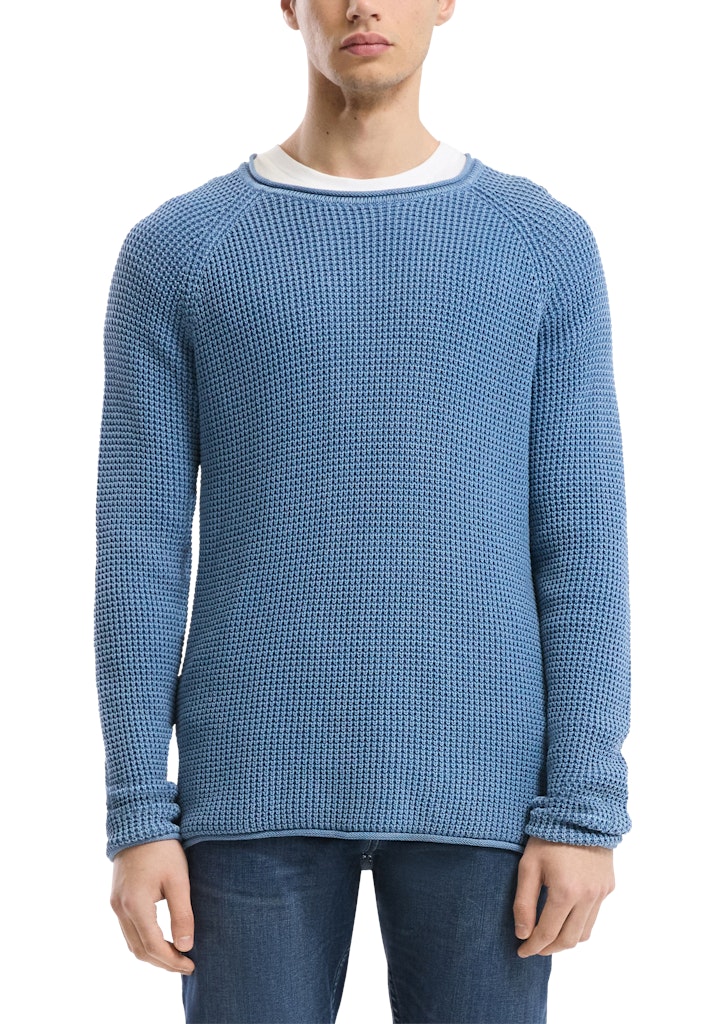 QS by S.Oliver Herren Pullover Blue Green
