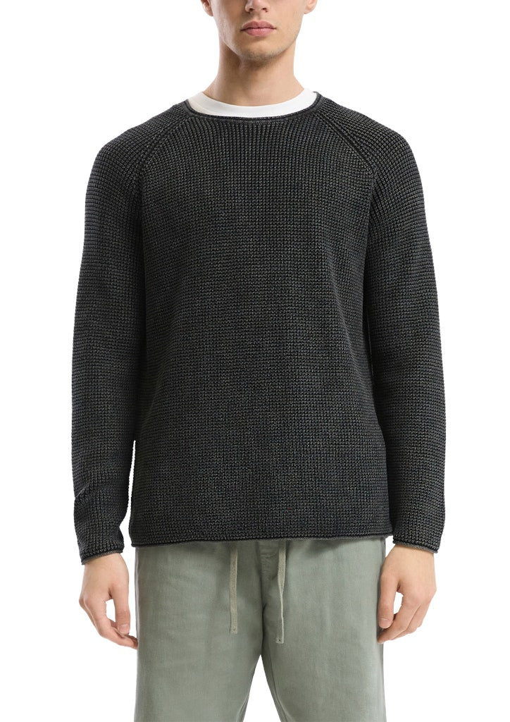 QS by S.Oliver Herren Pullover Grey/Black