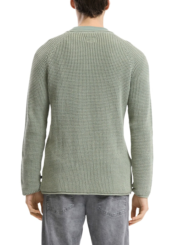 QS by S.Oliver Herren Pullover Green