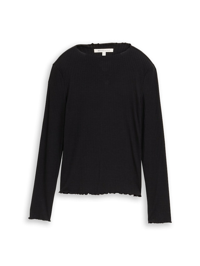 Tom Tailor denim Damen T-Shirts Deep Black