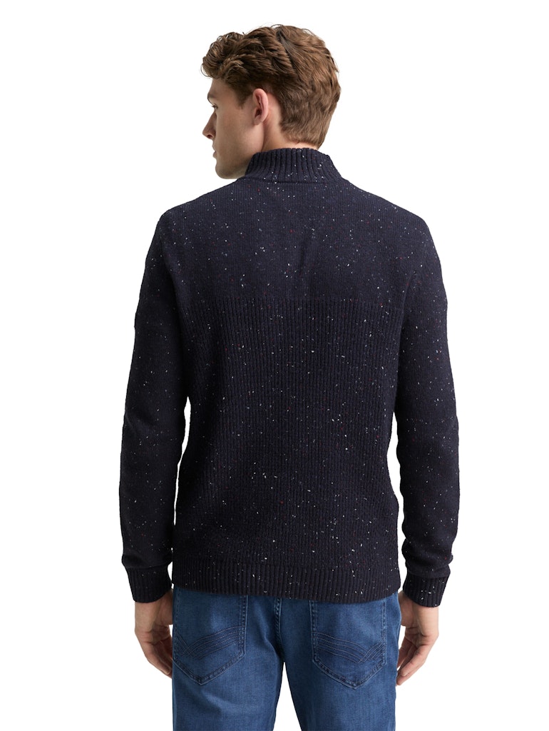 Tom Tailor Herren Pullover Navy Melange Mu