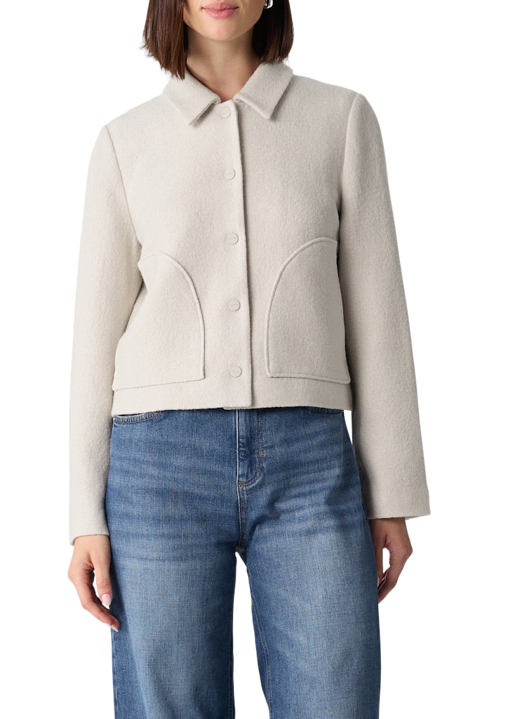 Comma Damen Blazer Grey/Black