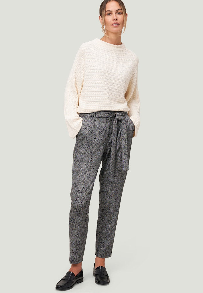 Zero Damen Hosen Blackcream