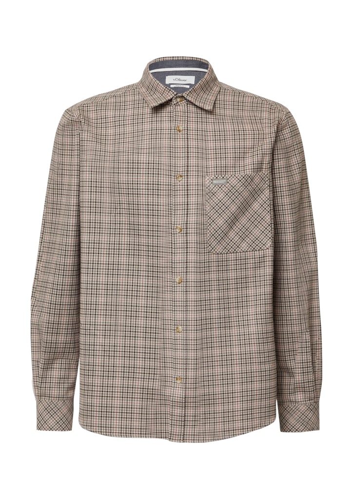 S. Oliver red Herren Hemden lang Brown