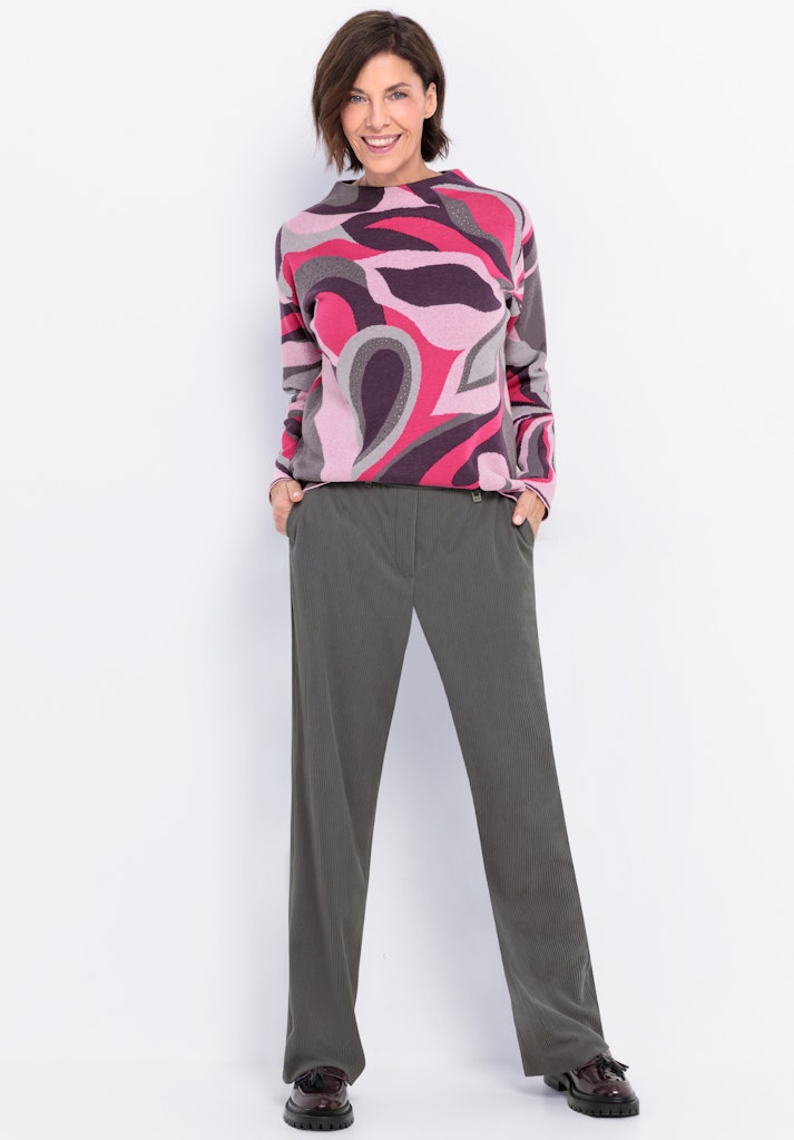 Bianca Damen Pullover Red Mix