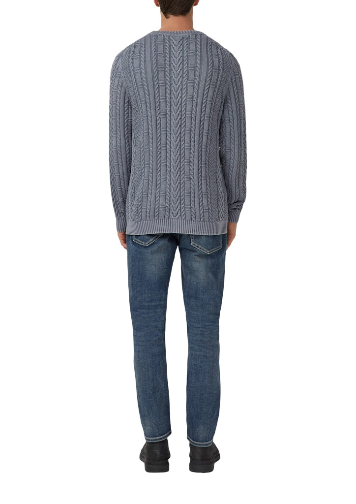 S. Oliver red Herren Pullover Blue