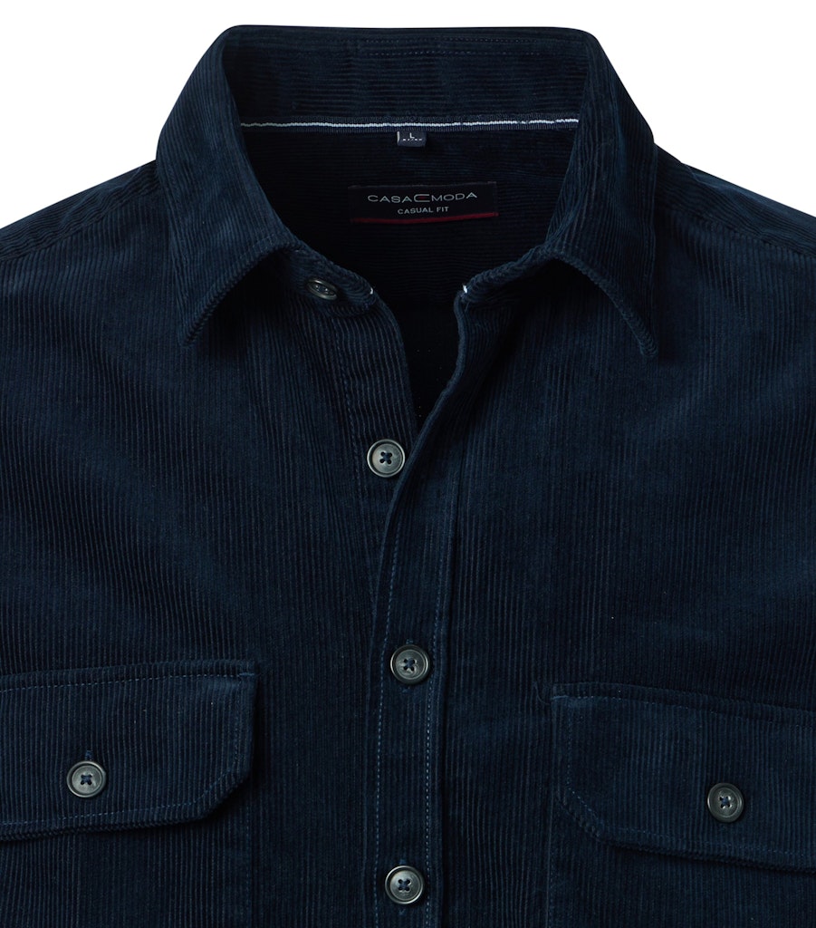 Casa Moda Herren Hemden lang Blau