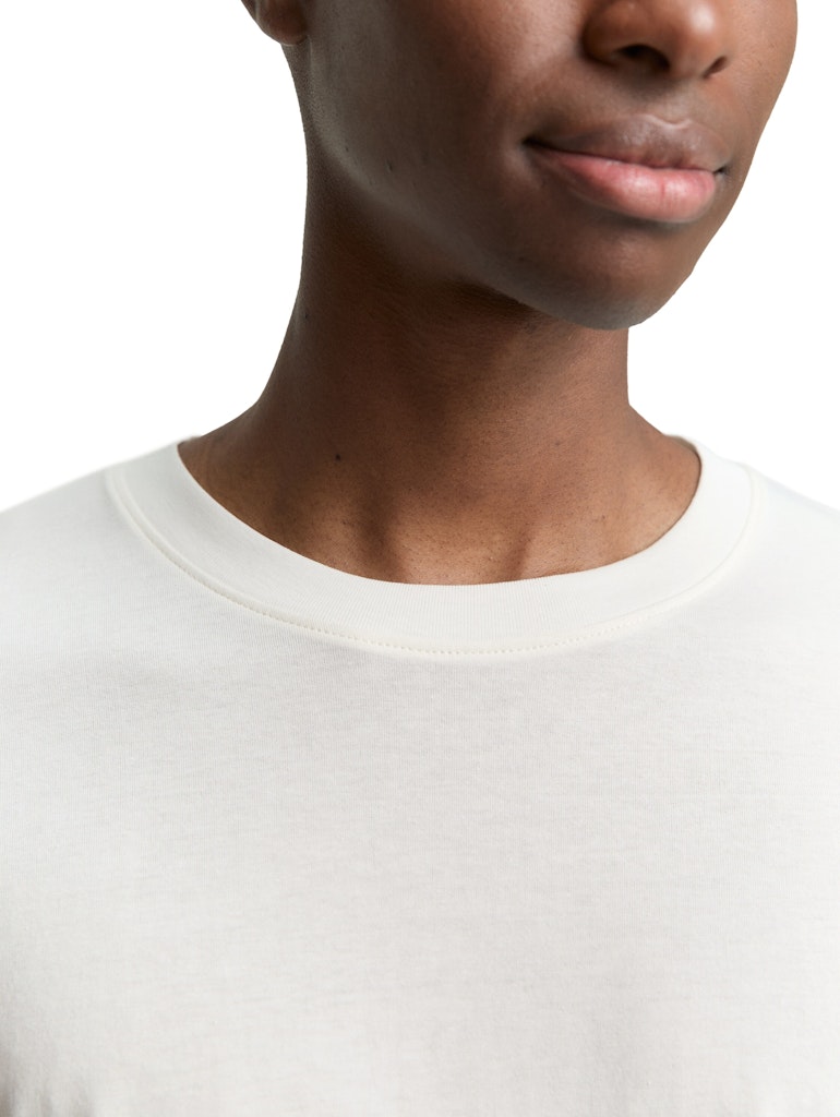 Tom Tailor denim Herren T-Shirts lang Wool White