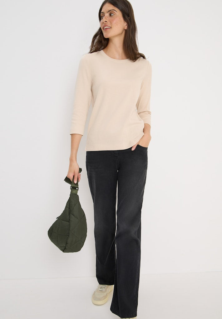 Cecil Damen T-Shirts Oat Milk