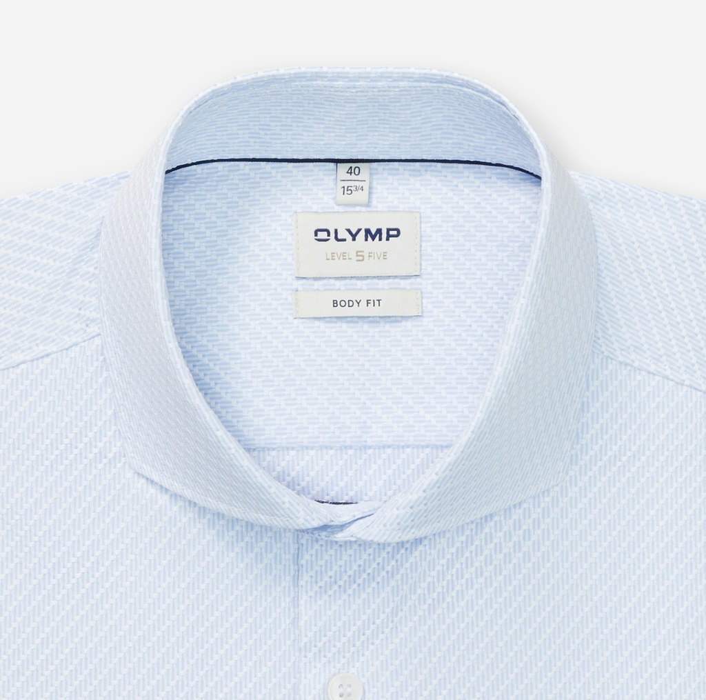 Olymp Herren Hemden lang  Bleu