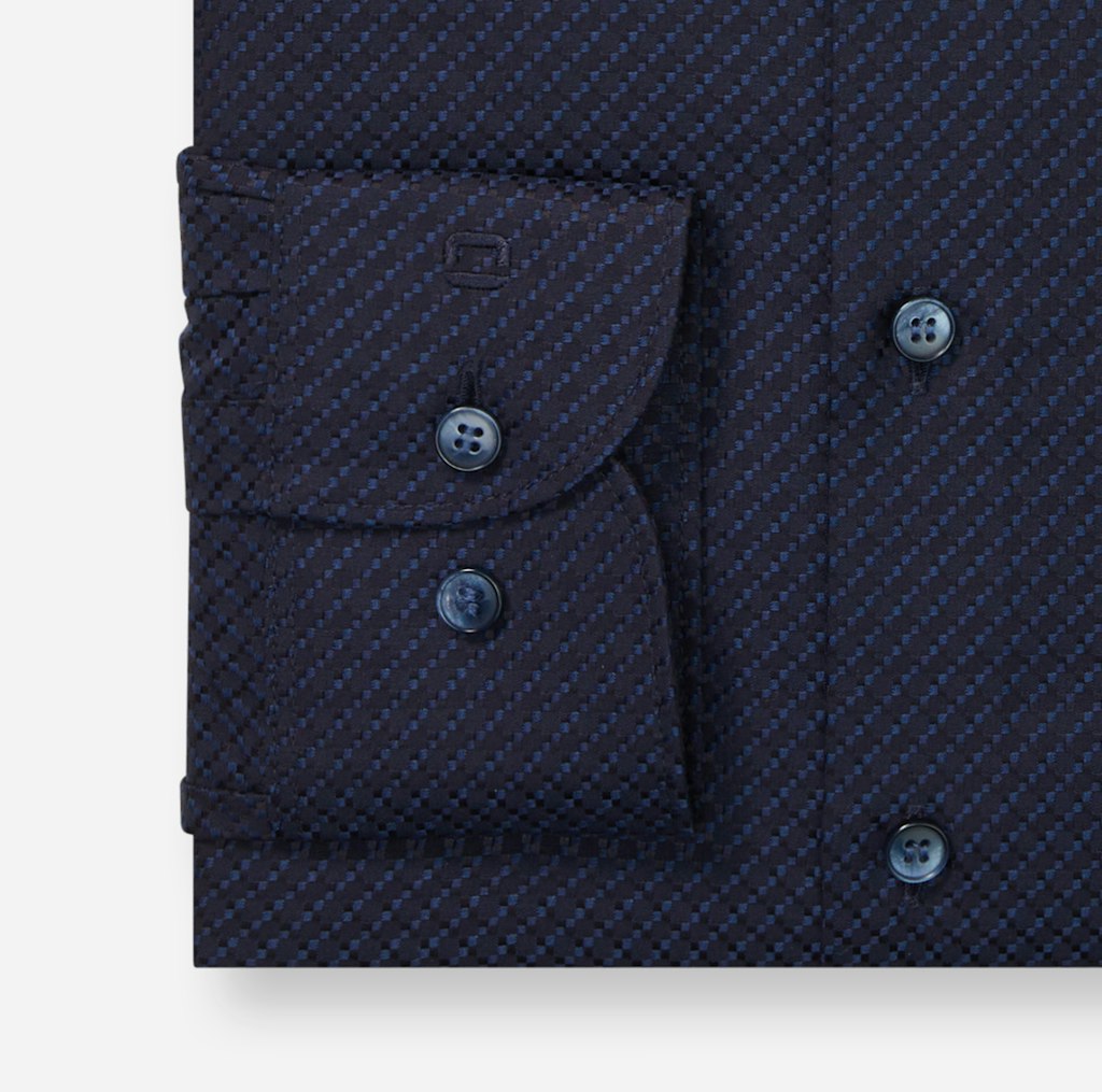 Olymp Herren Hemden lang Marine