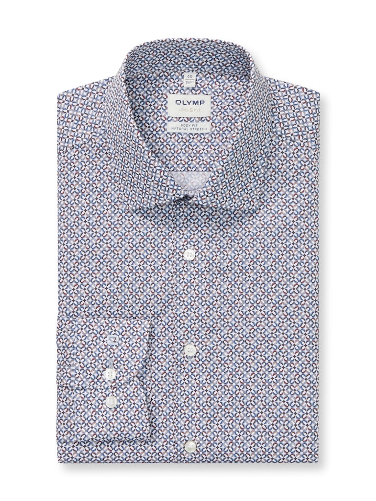 Olymp Herren Hemden lang  Weiss