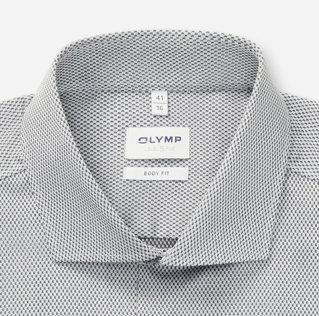 Olymp Herren Hemden lang Anthrazit