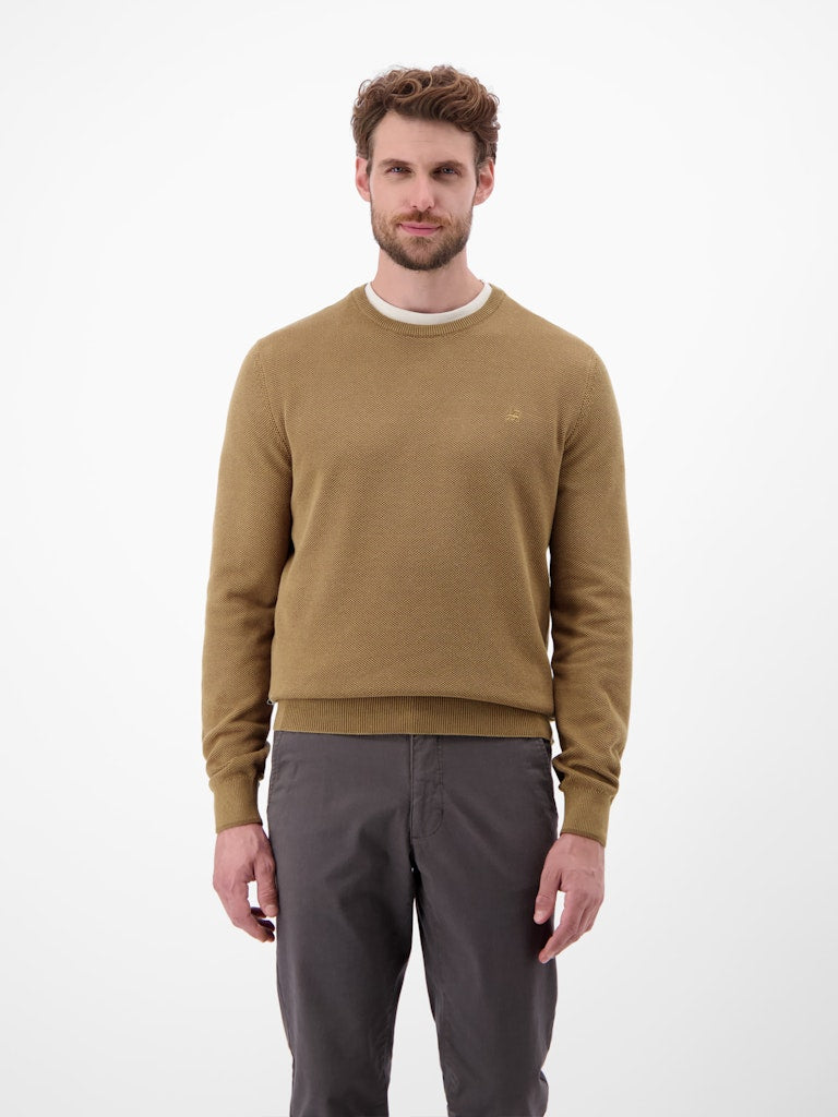 Lerros Herren Pullover Light Coffee