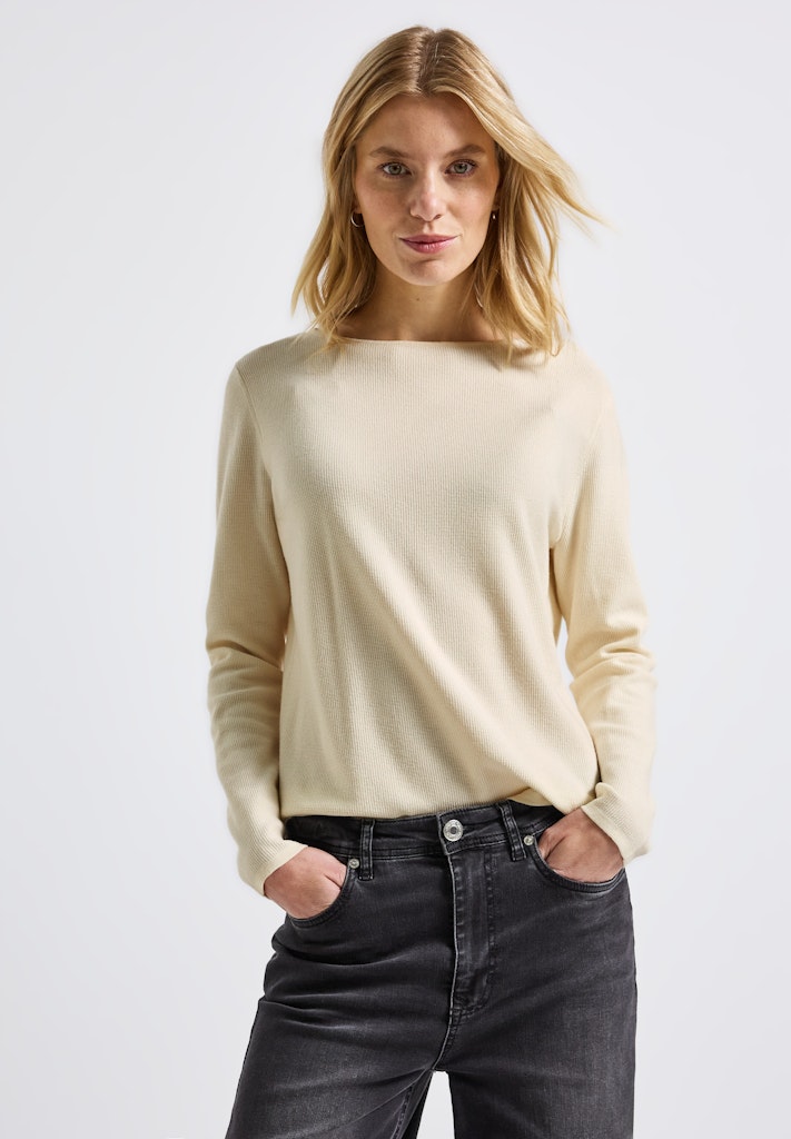 Street One Damen Pullover Soft Beig