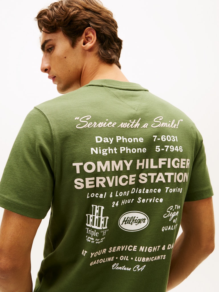 Tommy Hilfiger Herren T-Shirts kurz L Green