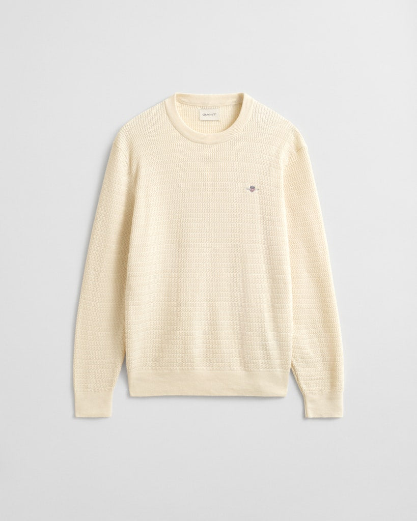 Gant Herren Pullover  Cream