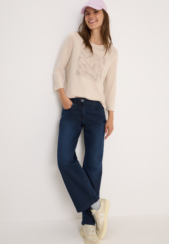 Cecil Damen T-Shirts  Oat Milk