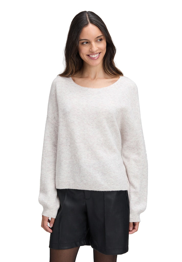 Cartoon Damen Pullover Beige Melange