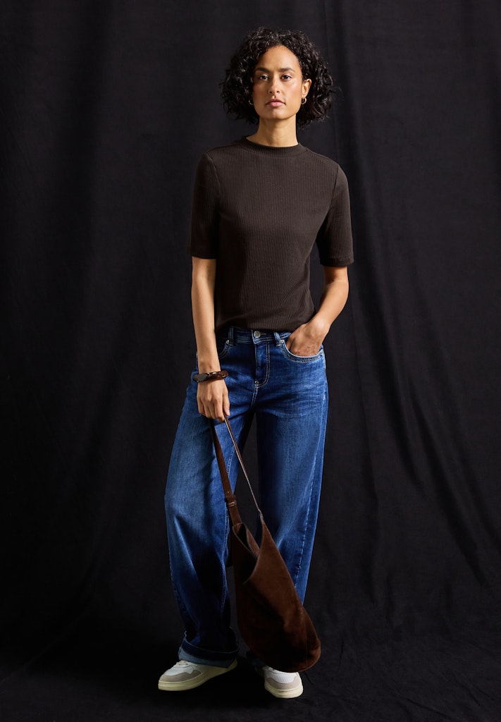 Street One Damen T-Shirts  Deep Roas