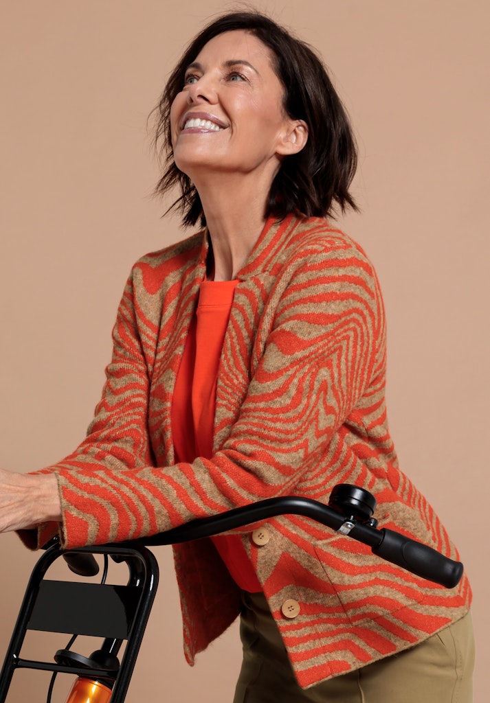 Bianca Damen Pullover Red Mix