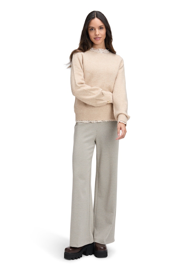 Cartoon Damen Pullover Beige Melange