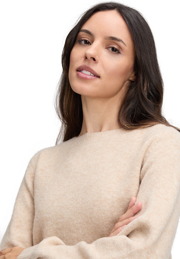 Cartoon Damen Pullover Beige Melange