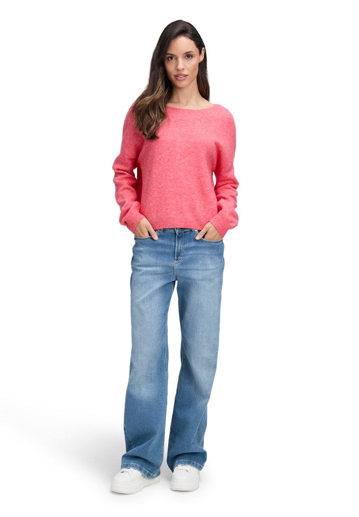 Cartoon Damen Pullover Bright Red Mela