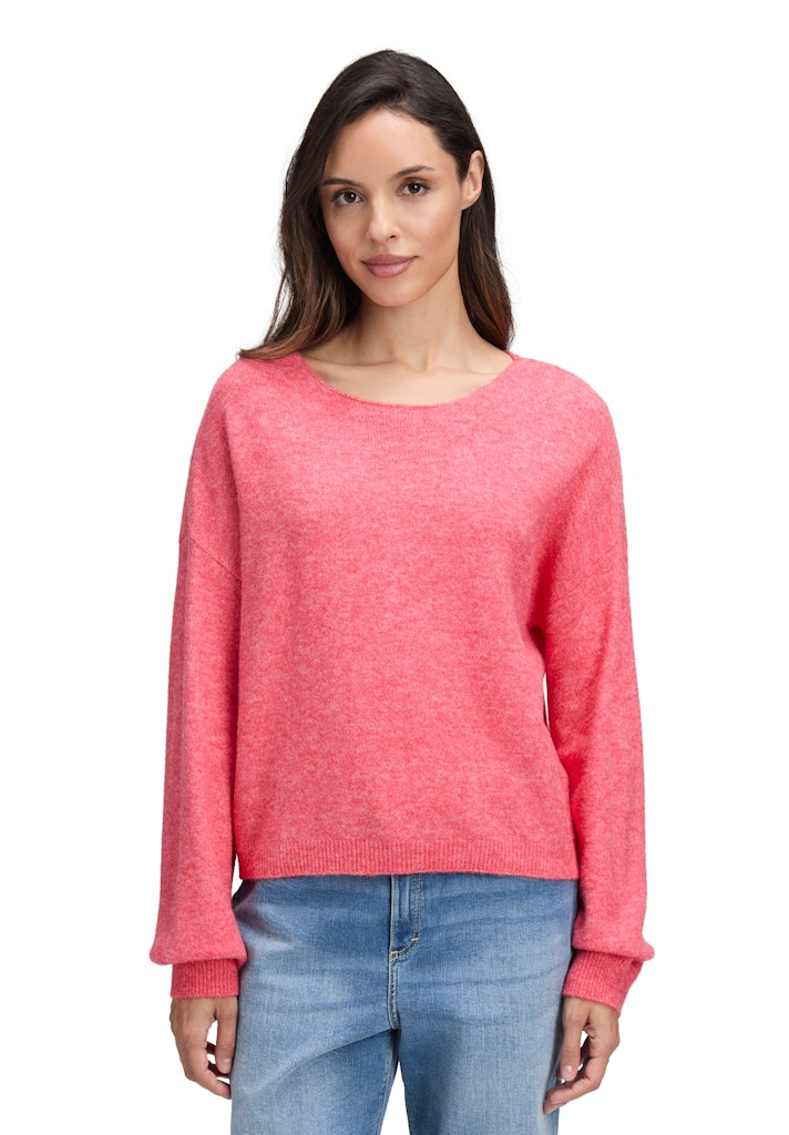 Cartoon Damen Pullover Bright Red Mela