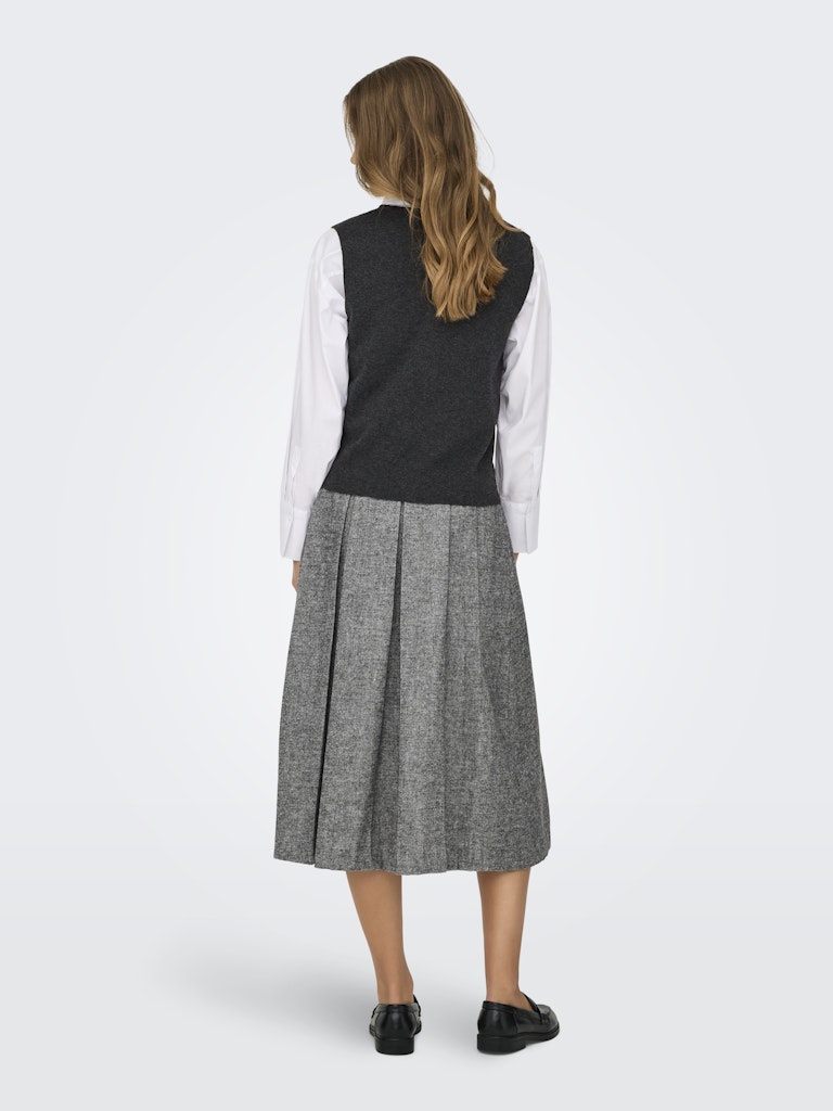 Only Damen Weste Dark Grey Melan