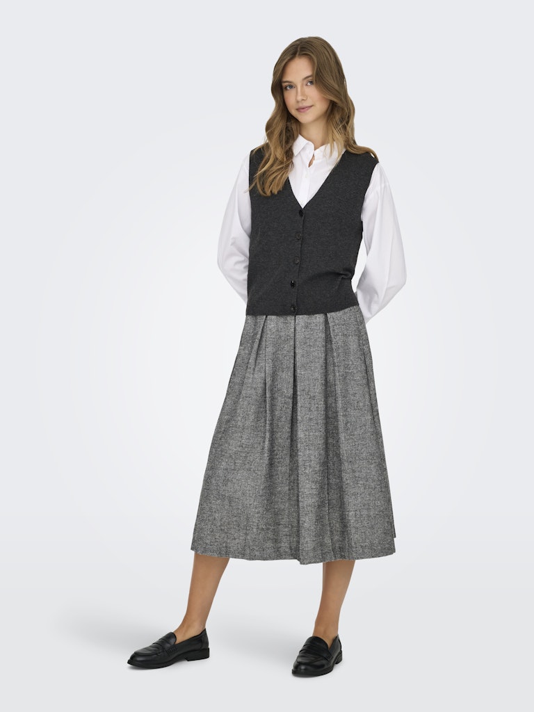 Only Damen Weste Dark Grey Melan