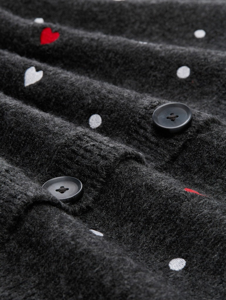 Tom Tailor denim Damen Strickjacken Grey White Dots